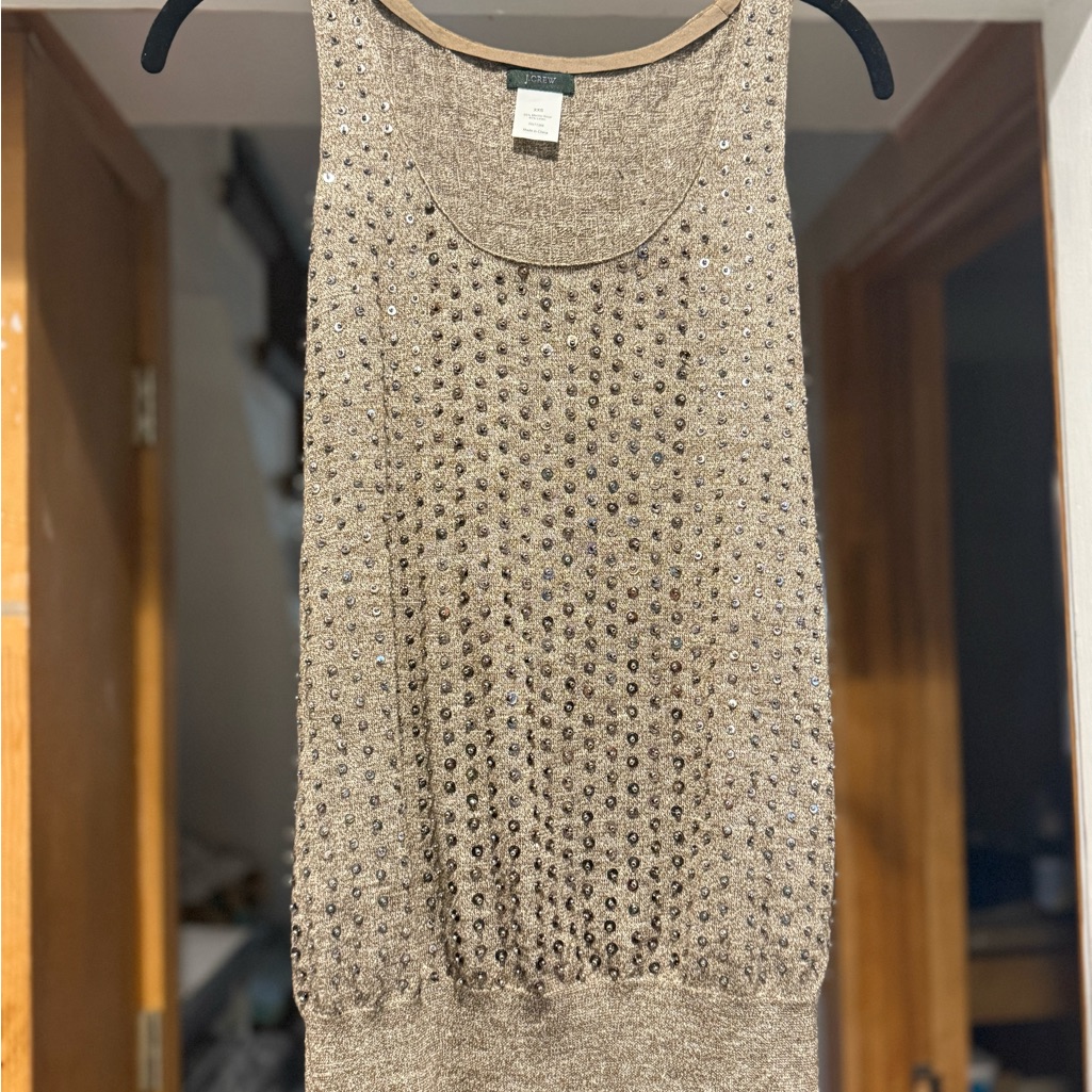 Stunning Sequined J.Crew Sweater Tank Euc